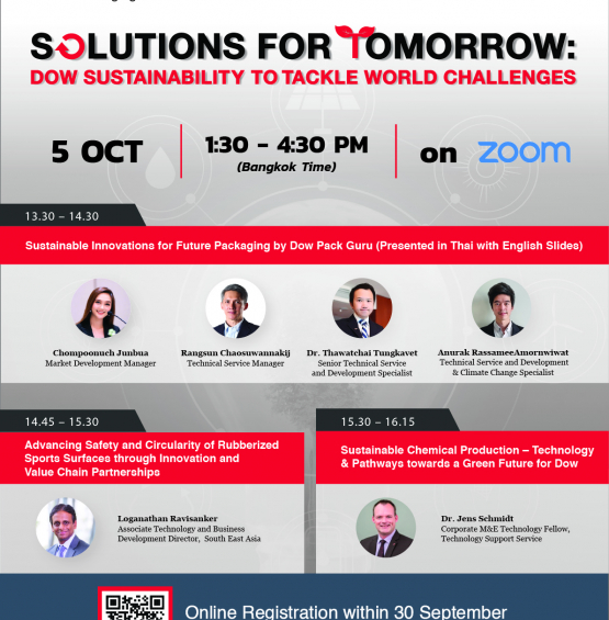 Solutions for Tomorrow: Dow Sustainability to Tackle World Challenges