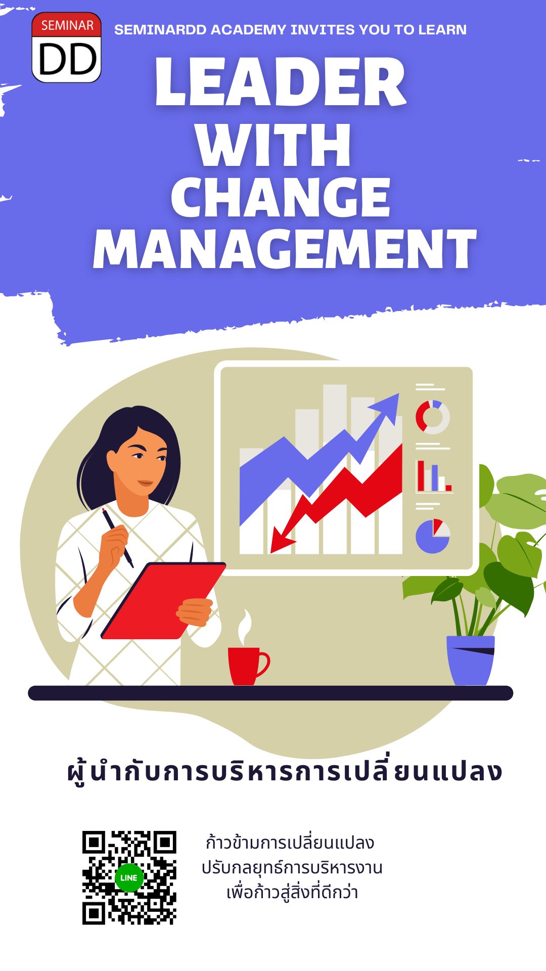 อบรม หลักสูตร ผู้นำกับการบริหารการเปลี่ยนแปลง (Leader with Change Management)